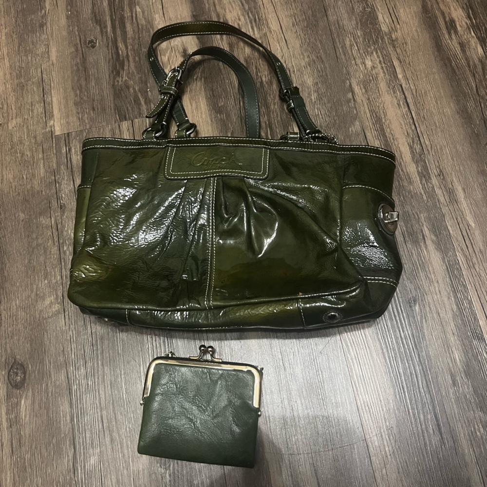 Coach Brand Green Purse